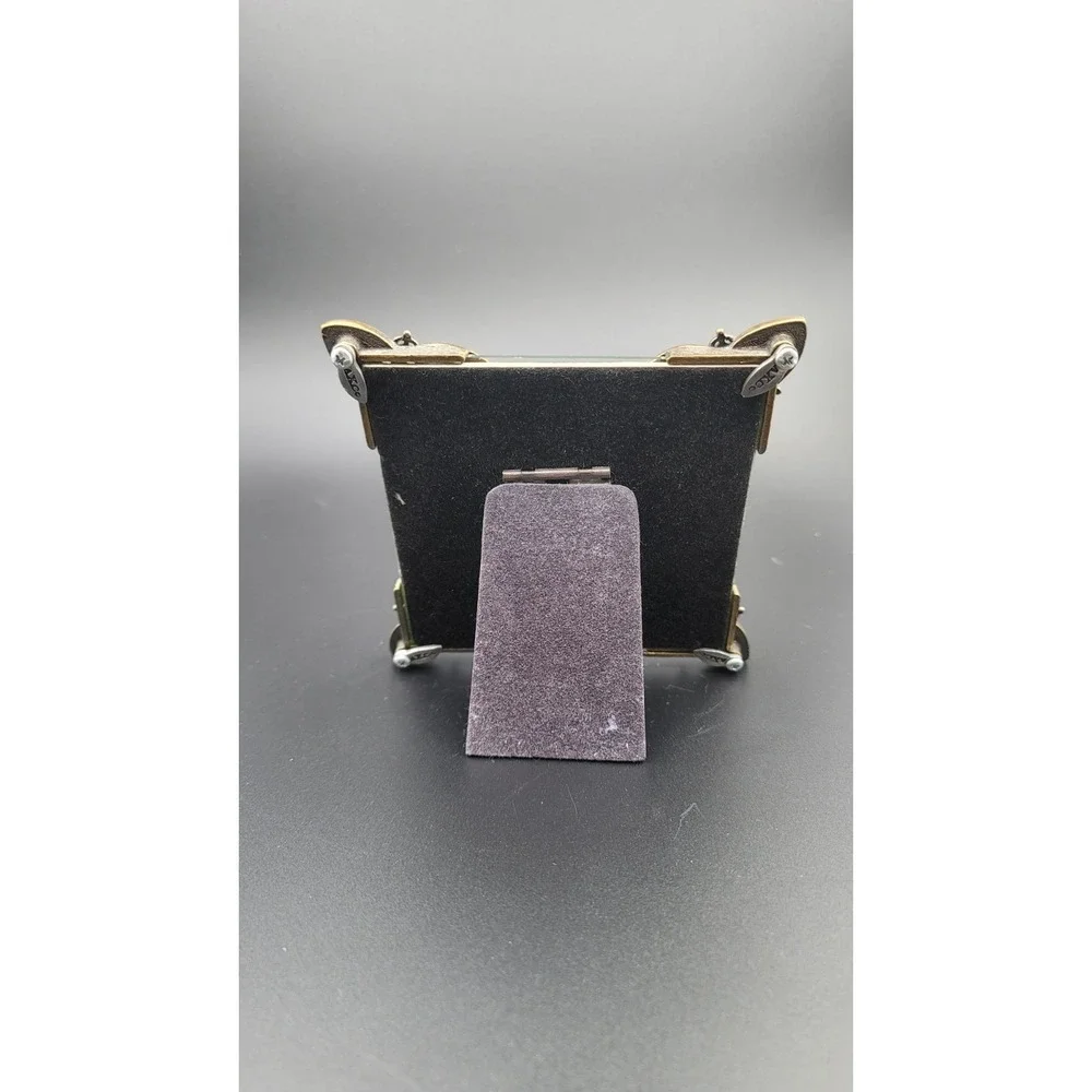 Art Deco Trinket‎ Style Picture Frame Silver Rhinestone 4x4 Whimsical Fairy